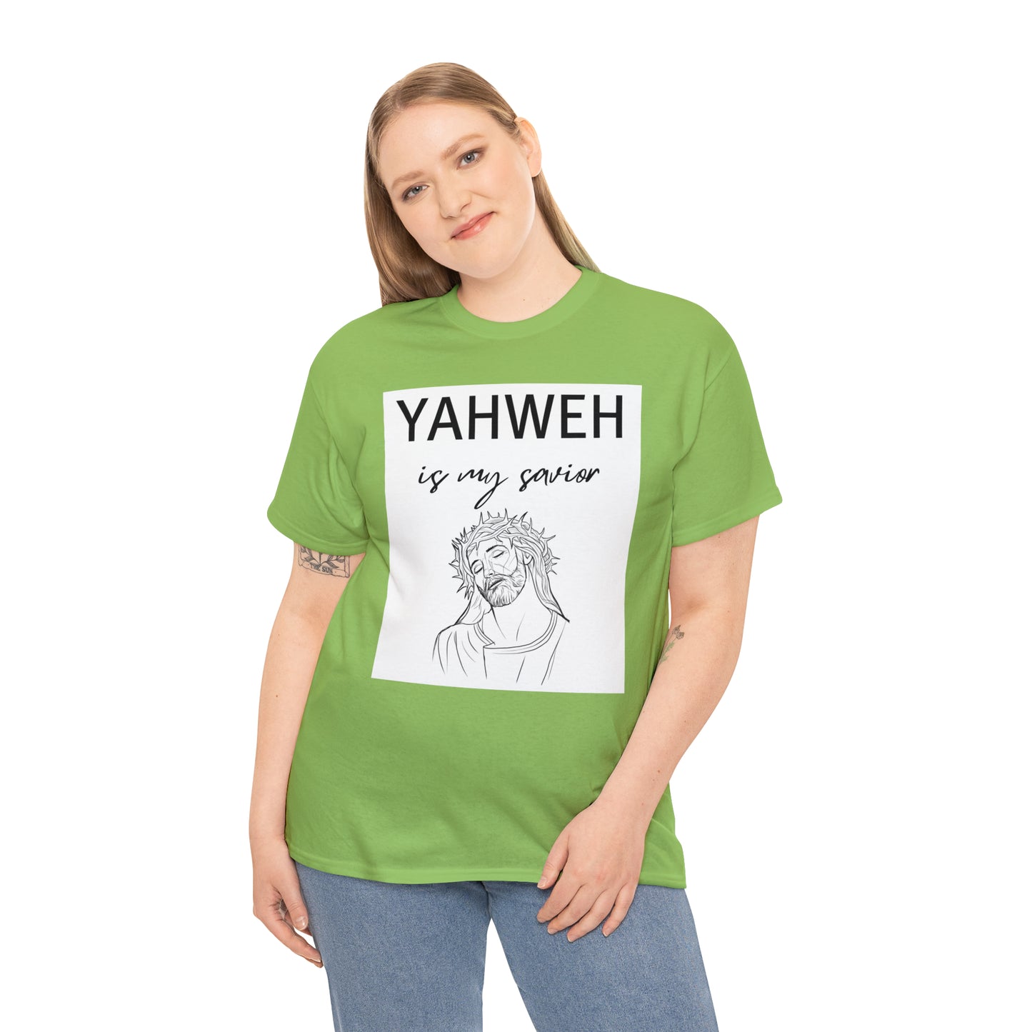 Unisex Tee (Yahweh Is My Savior) with Jesus design