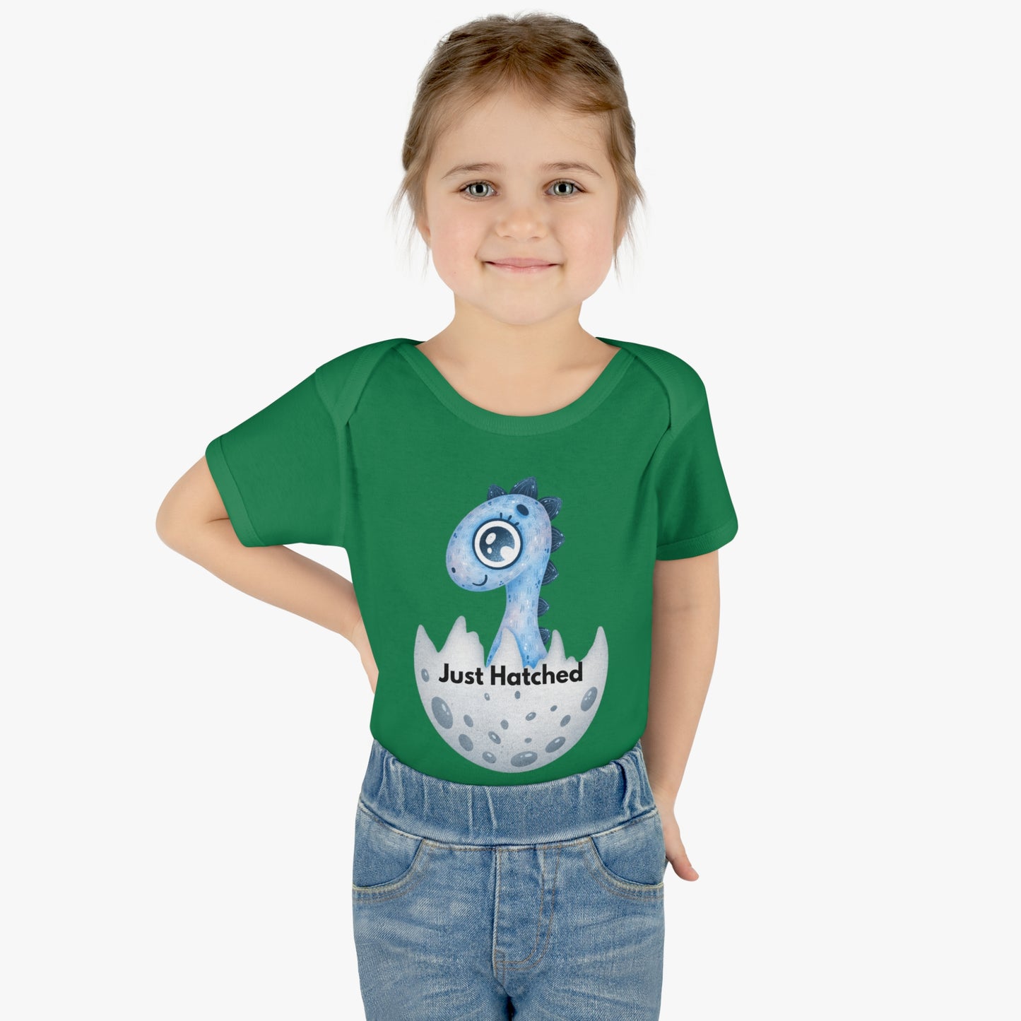 Boy Baby Onesie (just hatched dinosaur)