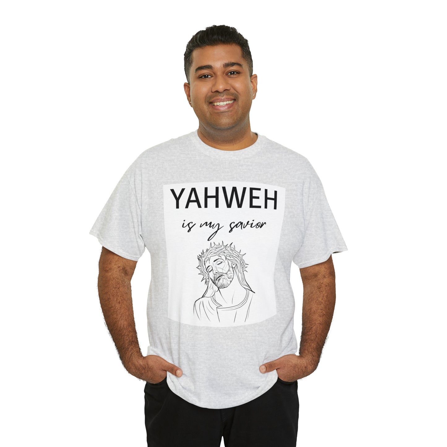 Unisex Tee (Yahweh Is My Savior) with Jesus design