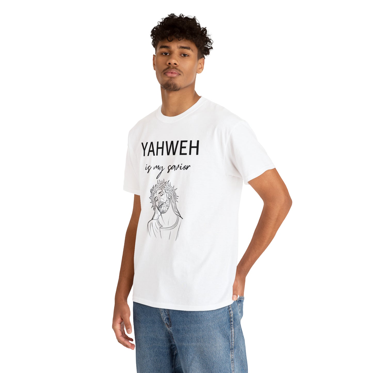 Unisex Tee (Yahweh Is My Savior) with Jesus design