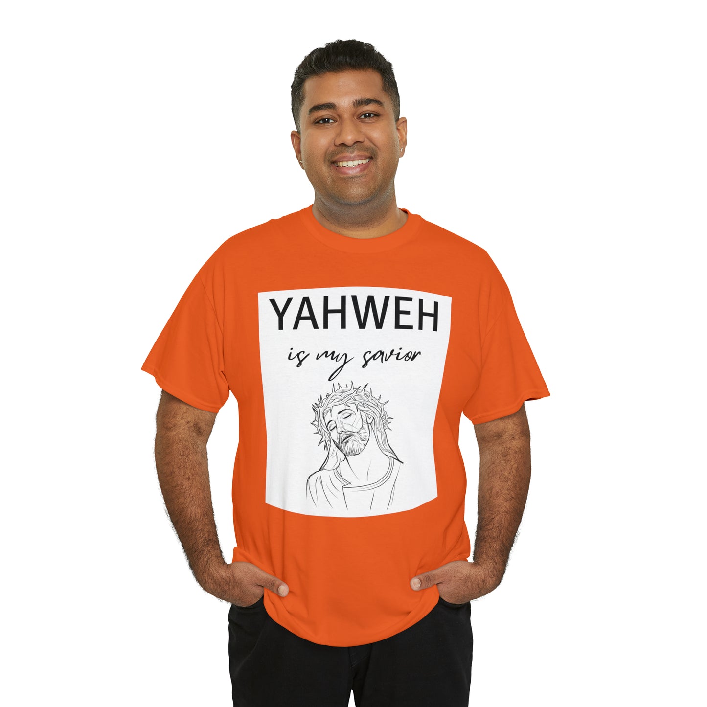 Unisex Tee (Yahweh Is My Savior) with Jesus design