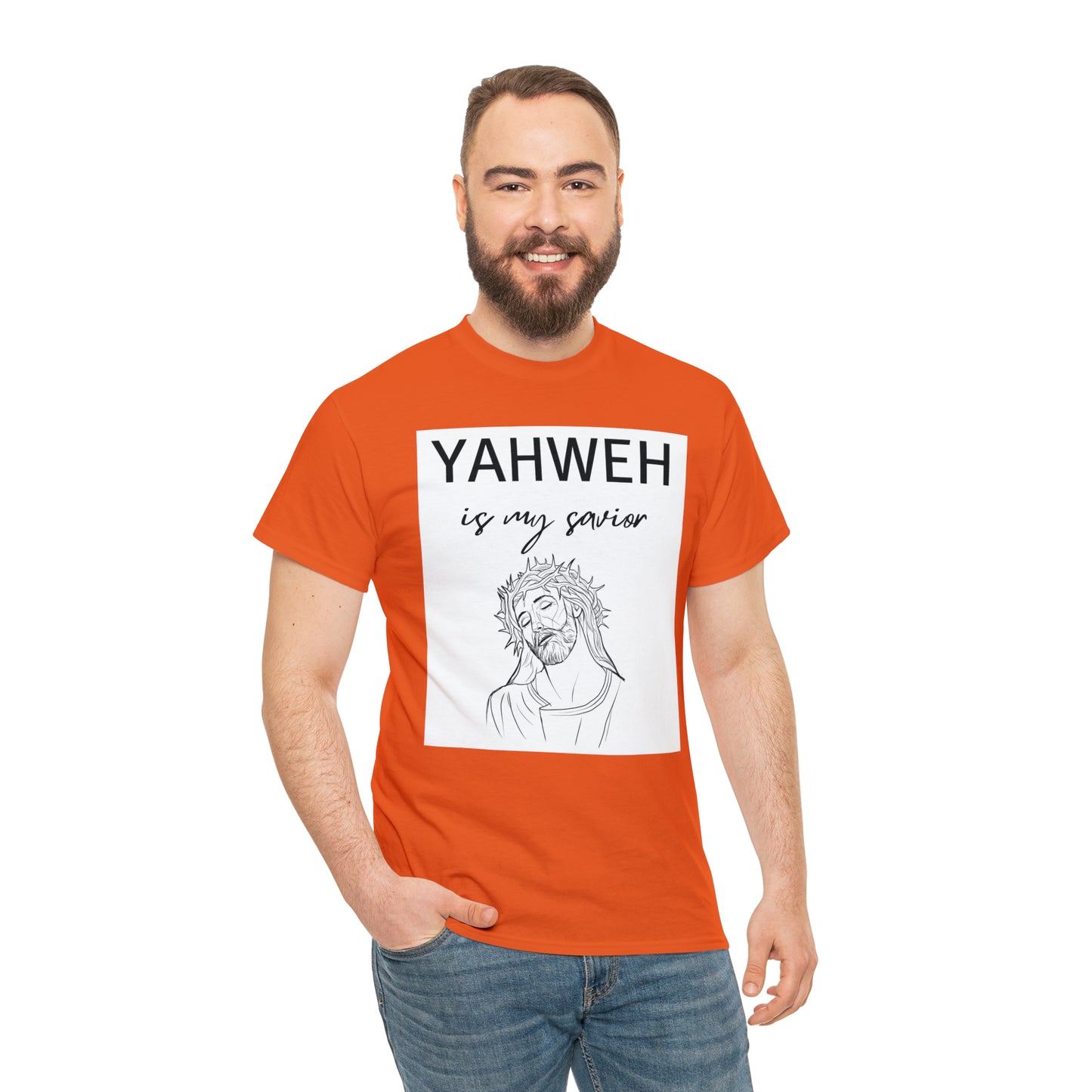 Unisex Tee (Yahweh Is My Savior) with Jesus design