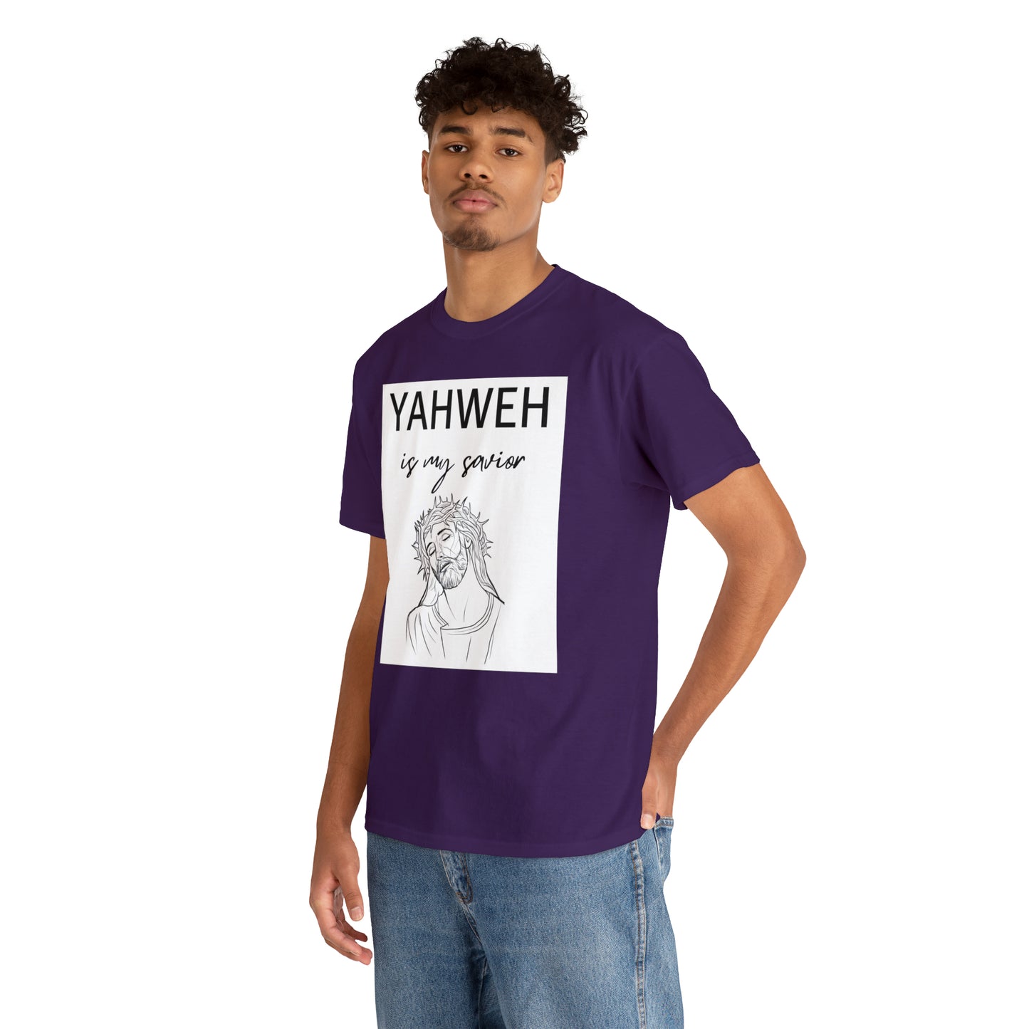 Unisex Tee (Yahweh Is My Savior) with Jesus design