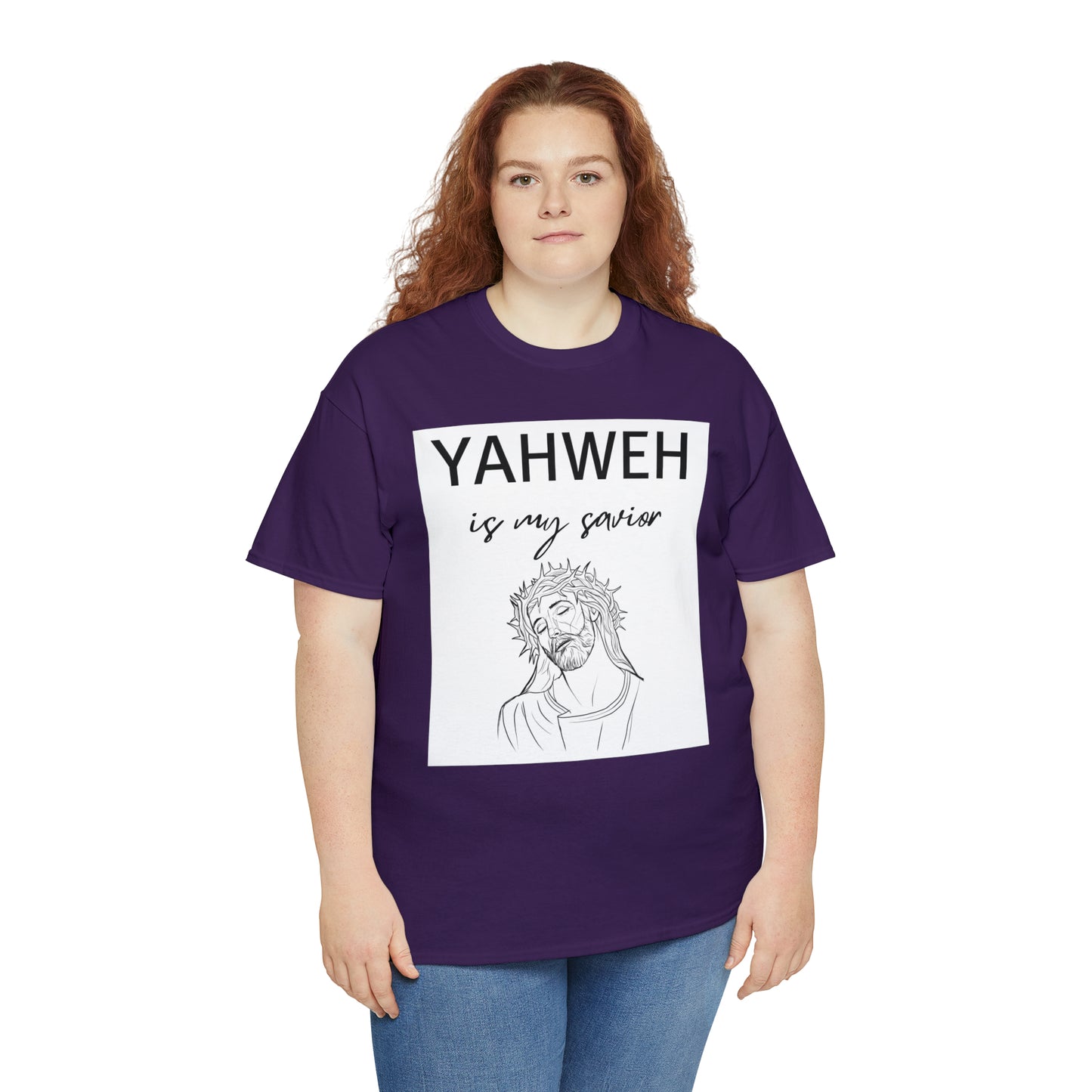 Unisex Tee (Yahweh Is My Savior) with Jesus design