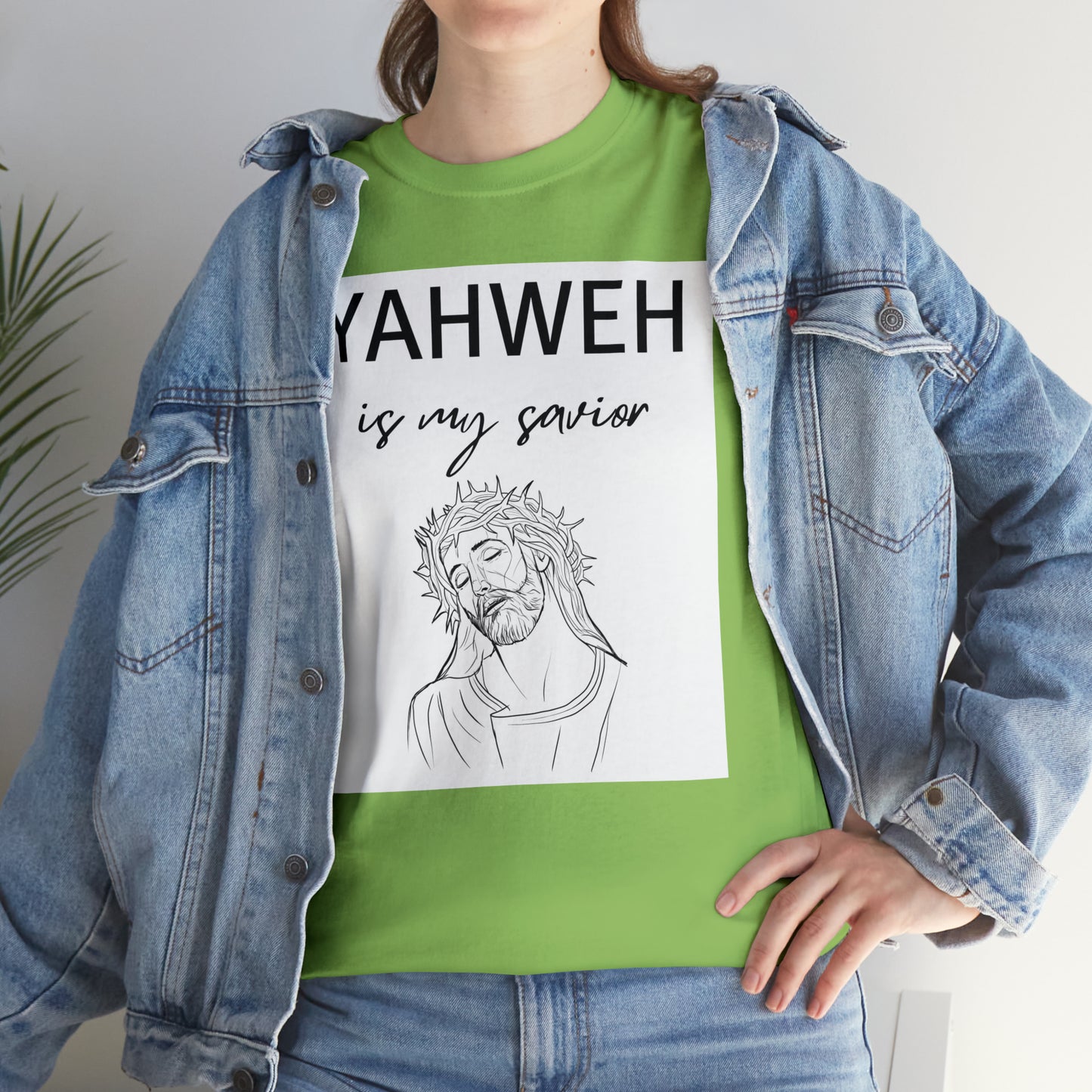 Unisex Tee (Yahweh Is My Savior) with Jesus design