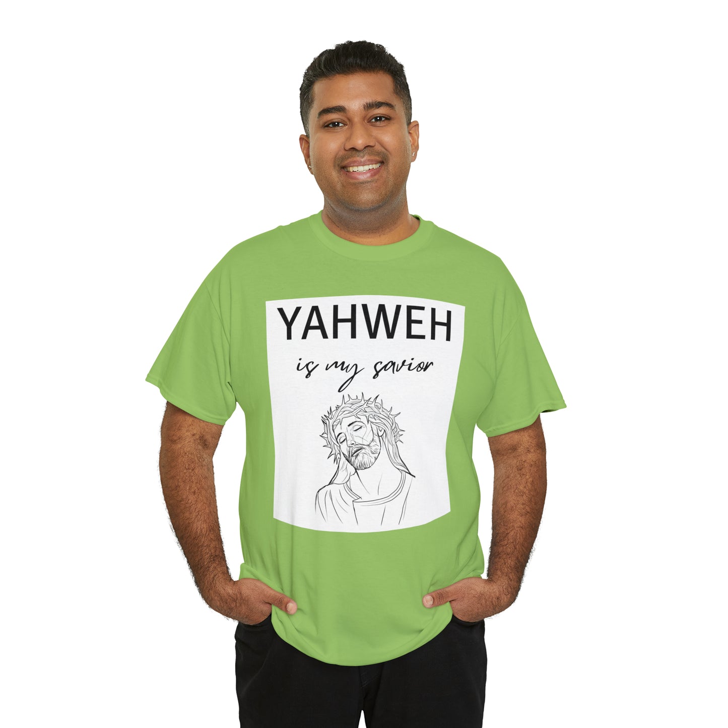 Unisex Tee (Yahweh Is My Savior) with Jesus design