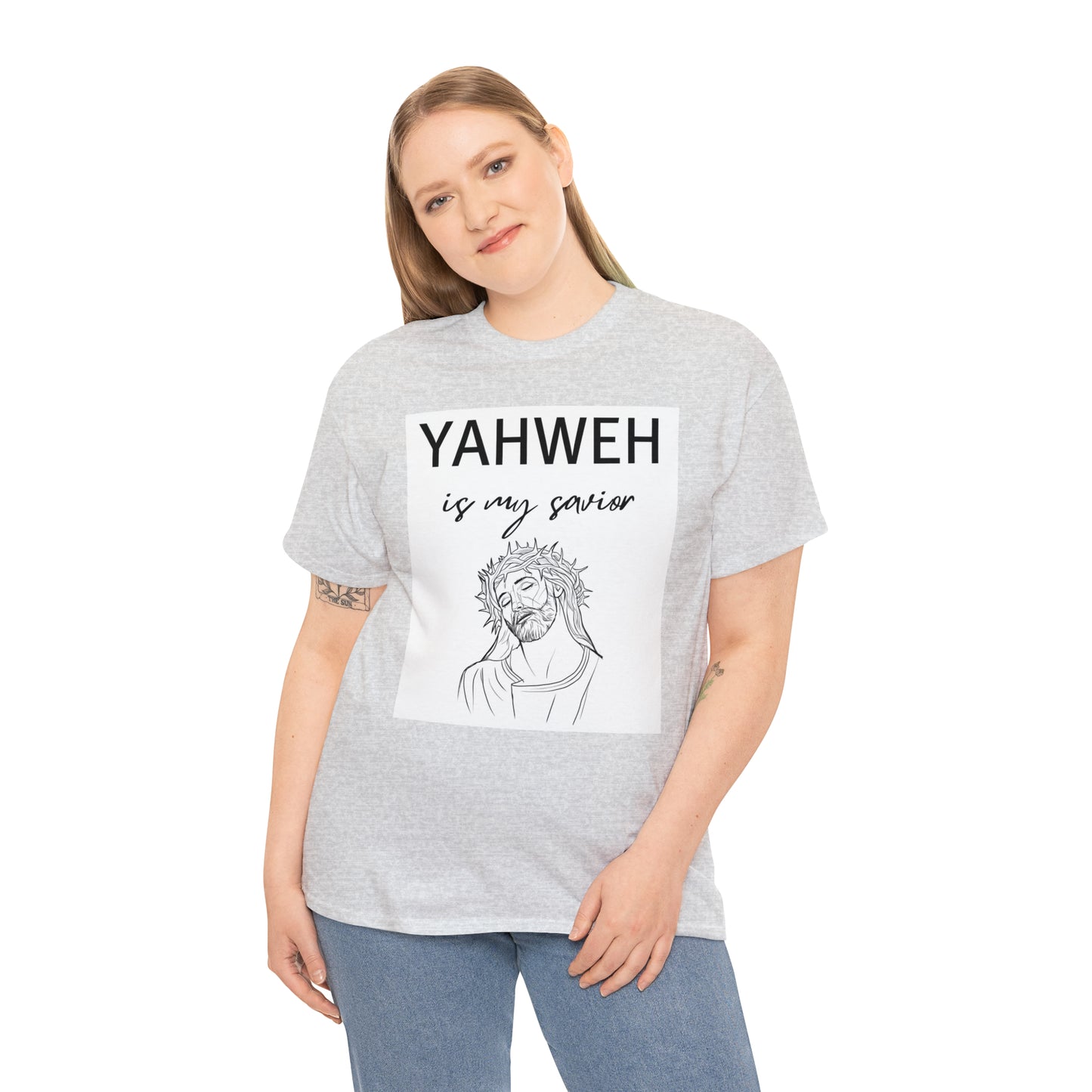 Unisex Tee (Yahweh Is My Savior) with Jesus design