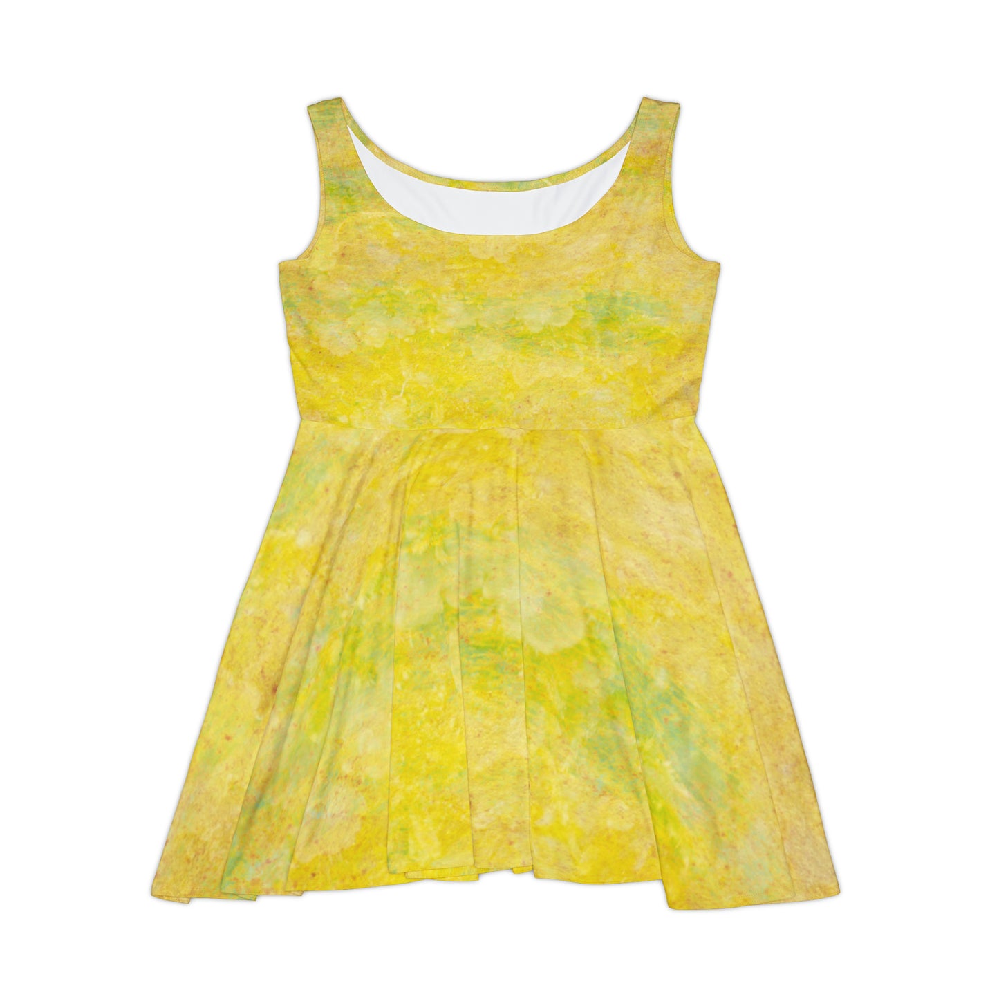 Women's Skater Dress (yellow paint)