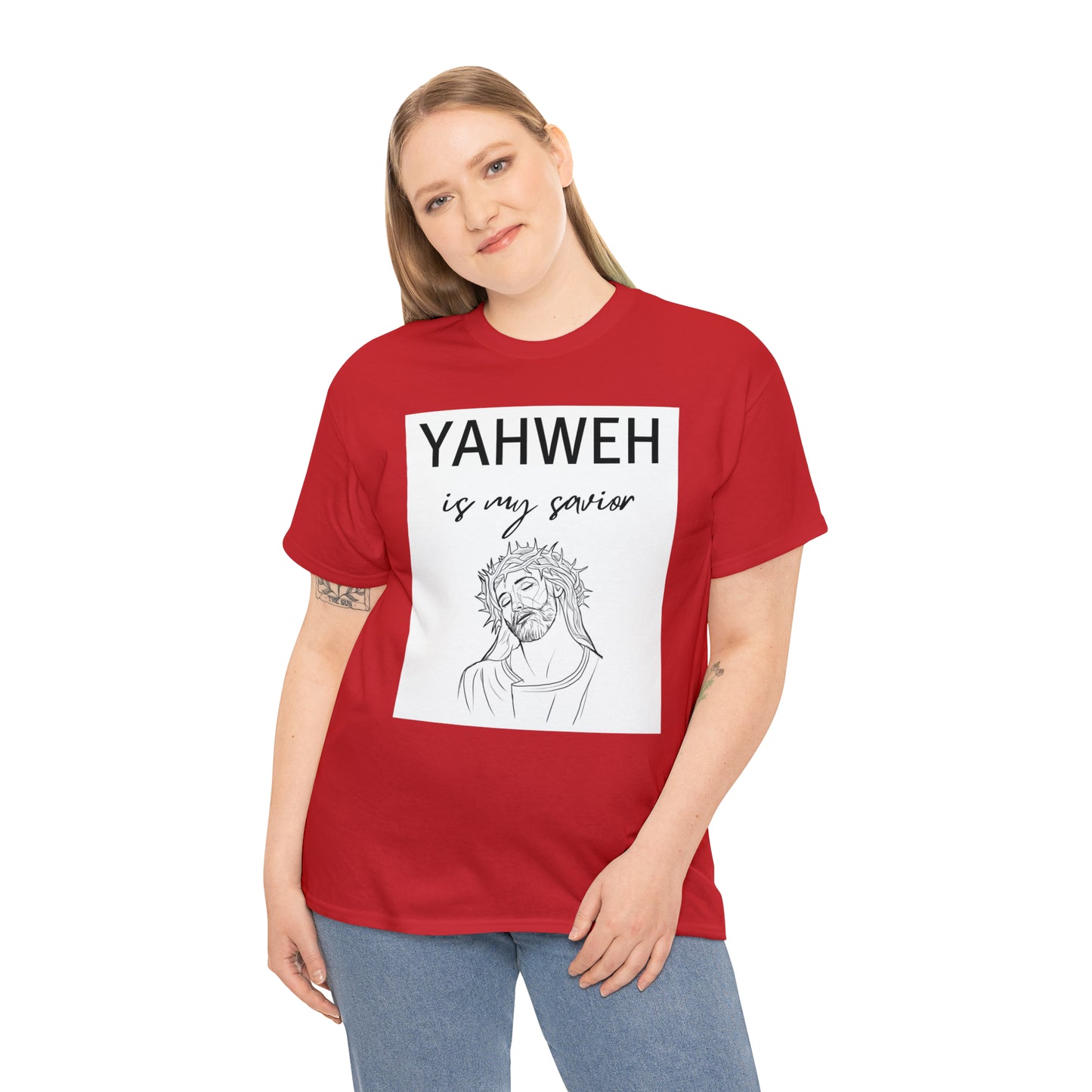 Unisex Tee (Yahweh Is My Savior) with Jesus design