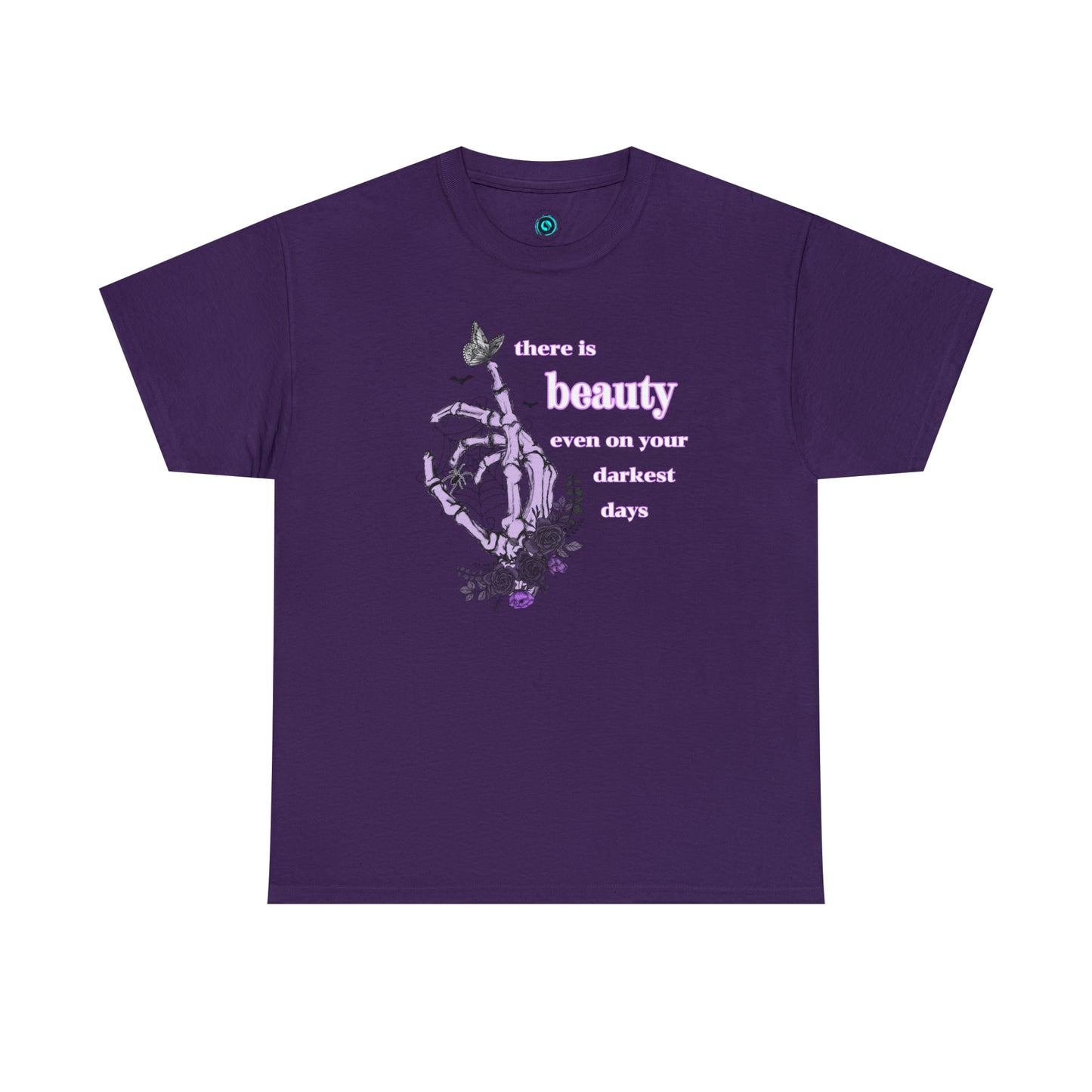 Woman’s Cotton T-Shirt (there is beauty even on your darkest days)