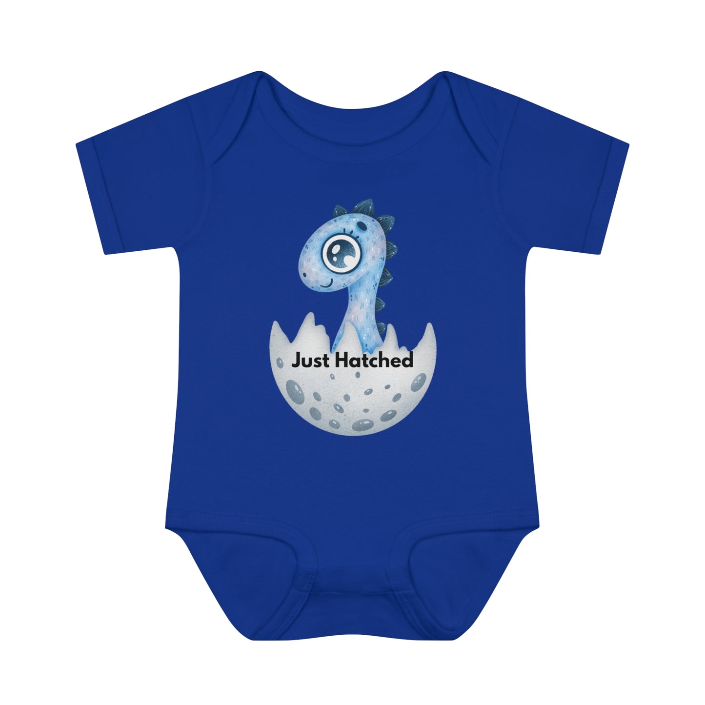 Boy Baby Onesie (just hatched dinosaur)