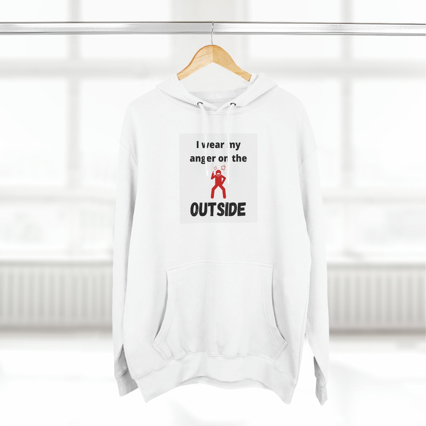 Men’s Pullover Hoodie (I wear my anger on the outside)