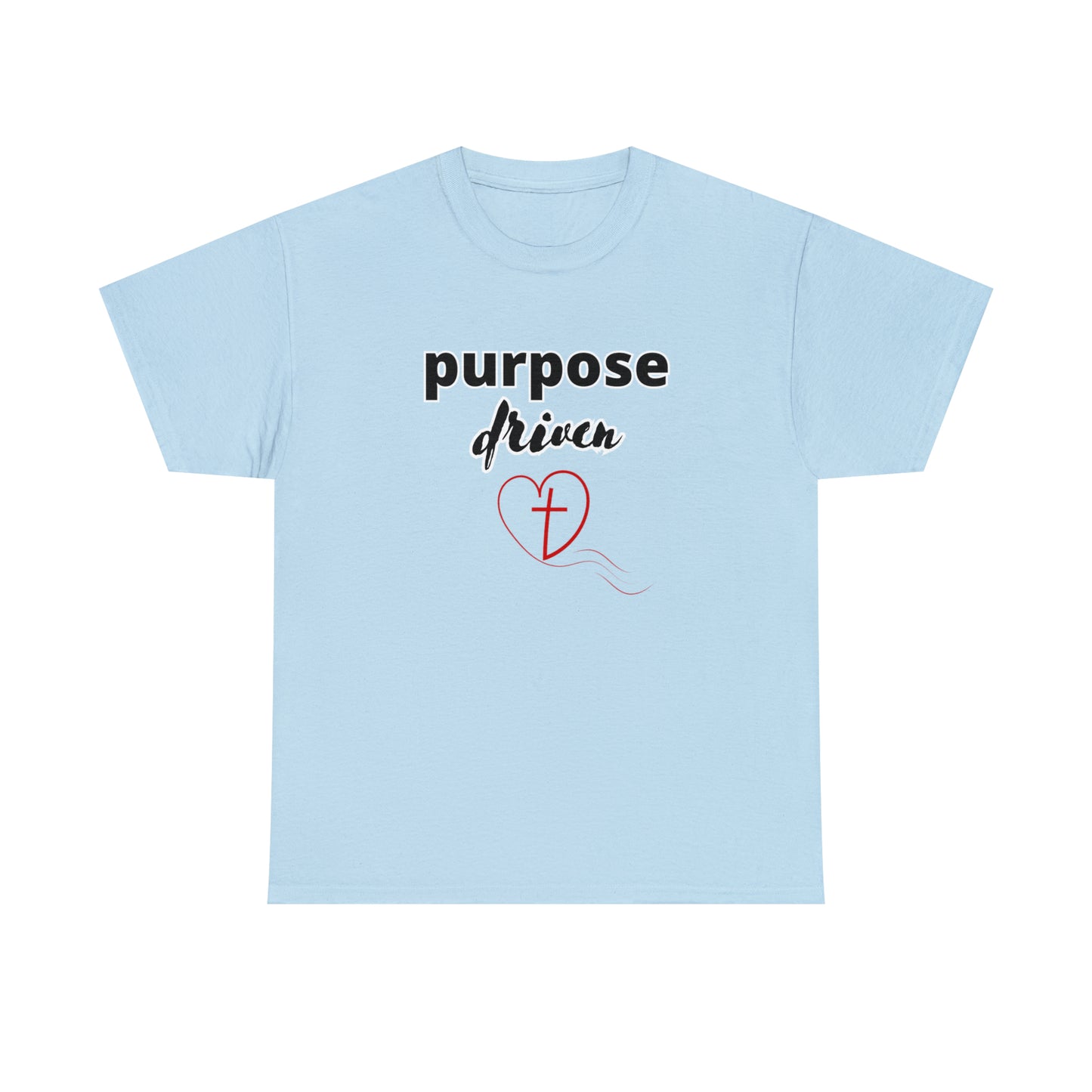 Unisex Cotton T-Shirt (purpose driven heart with a cross)