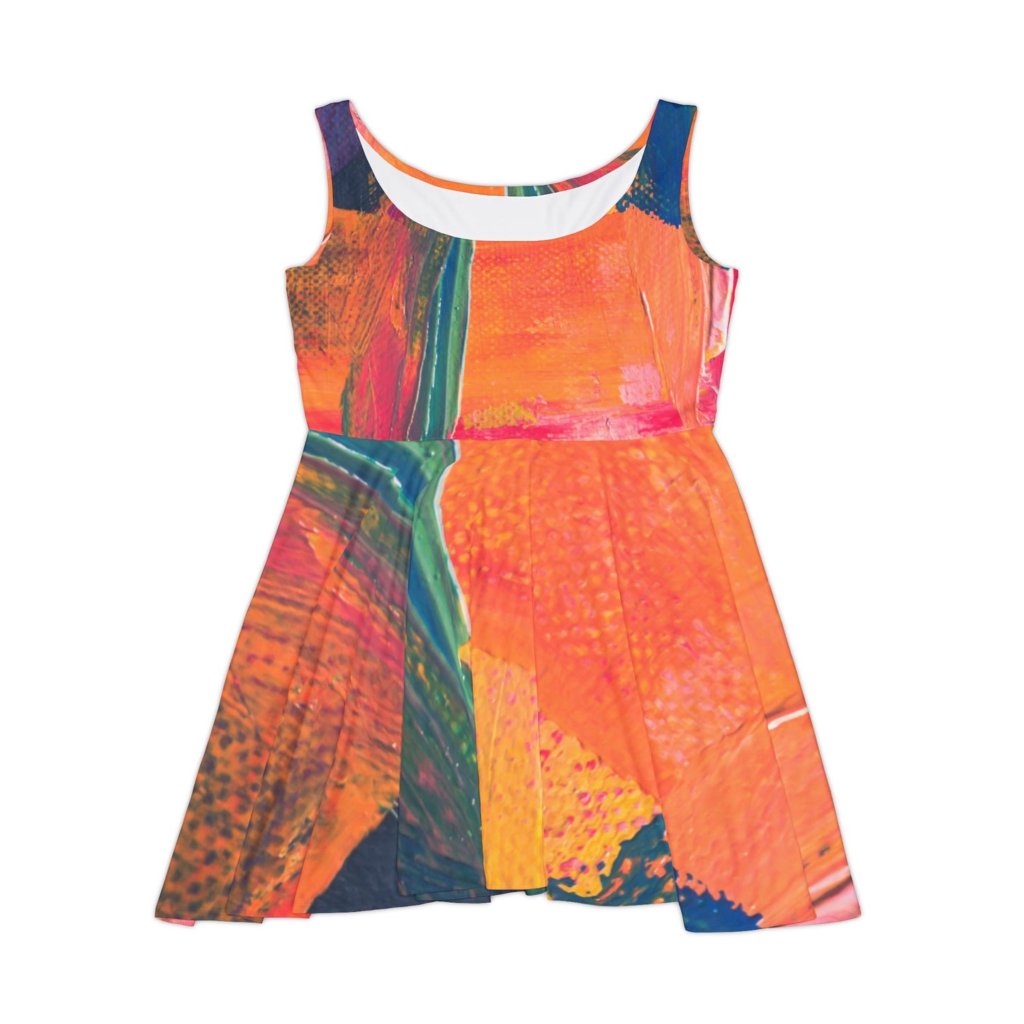 Women's Skater Dress (mixed paint)