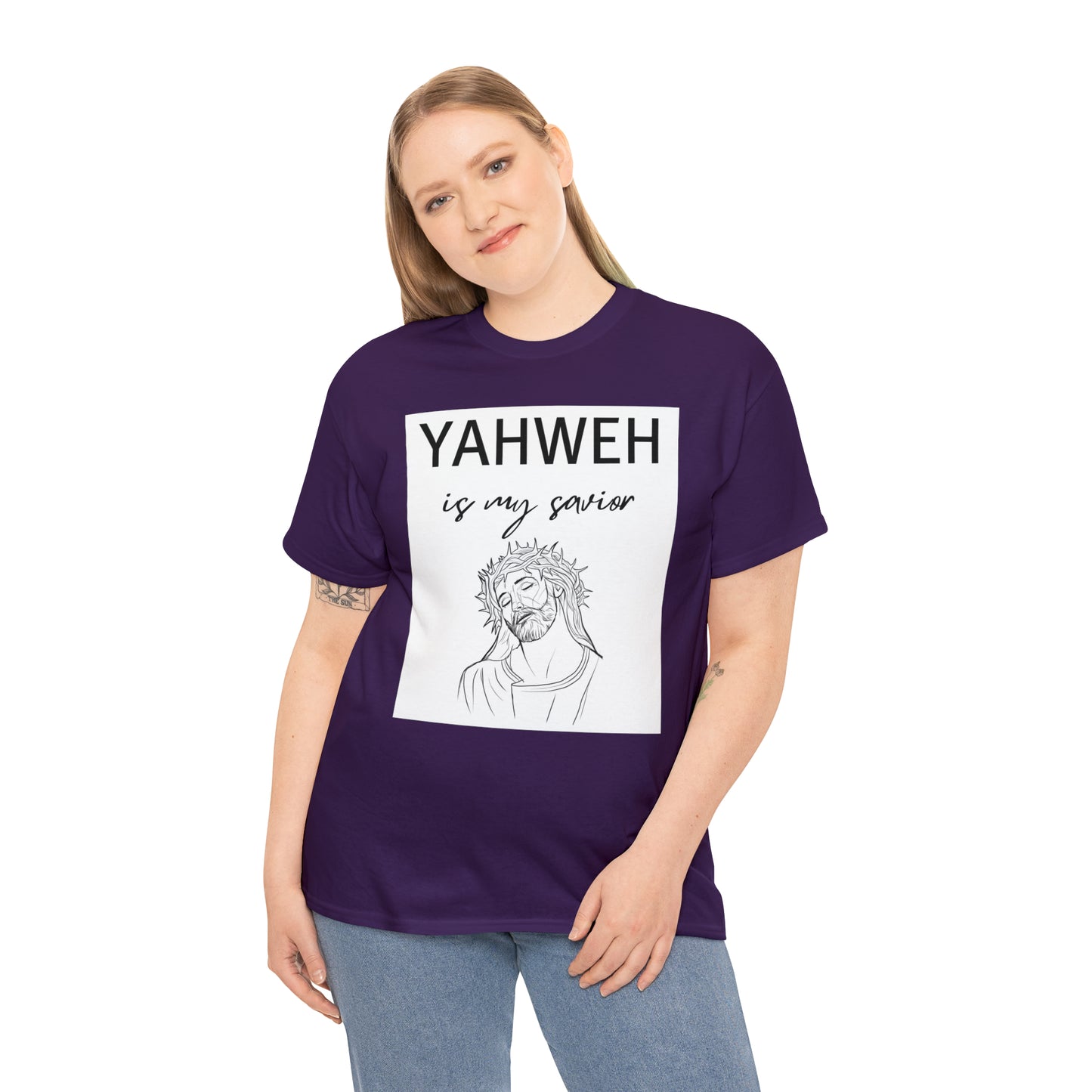 Unisex Tee (Yahweh Is My Savior) with Jesus design