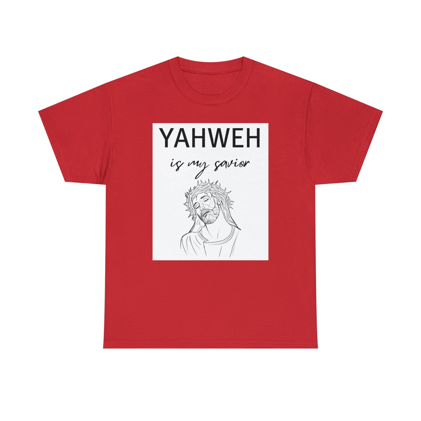 Unisex Tee (Yahweh Is My Savior) with Jesus design