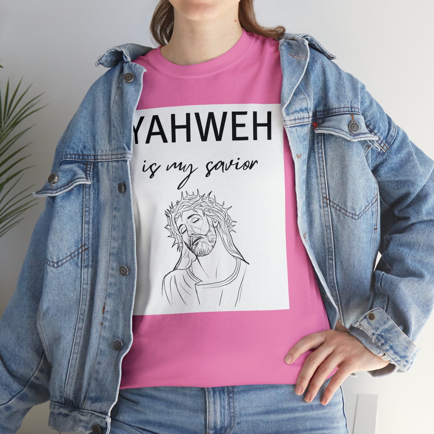 Unisex Tee (Yahweh Is My Savior) with Jesus design