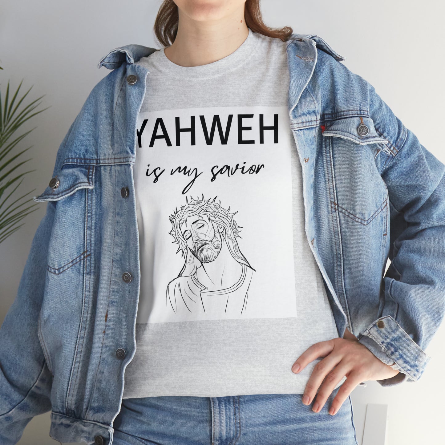 Unisex Tee (Yahweh Is My Savior) with Jesus design