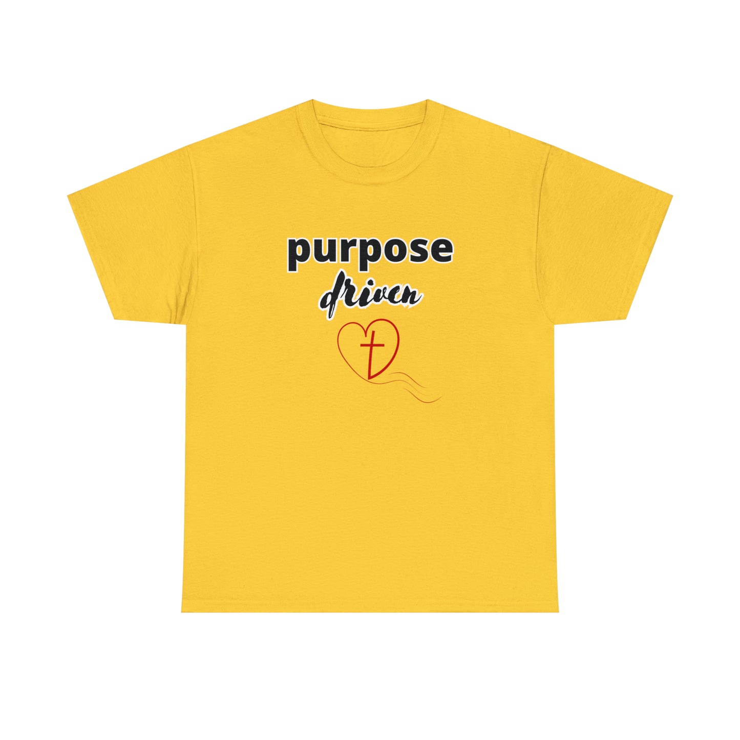 Unisex Cotton T-Shirt (purpose driven heart with a cross)