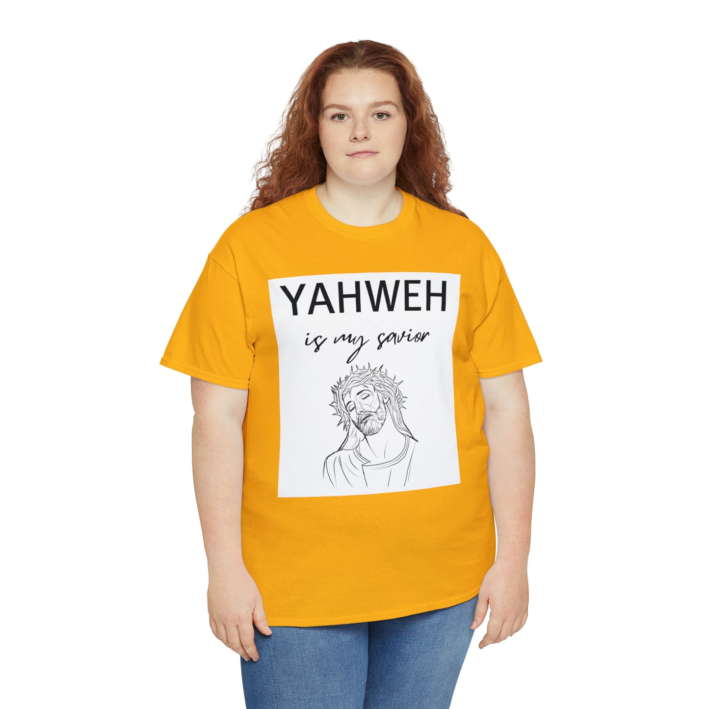 Unisex Tee (Yahweh Is My Savior) with Jesus design