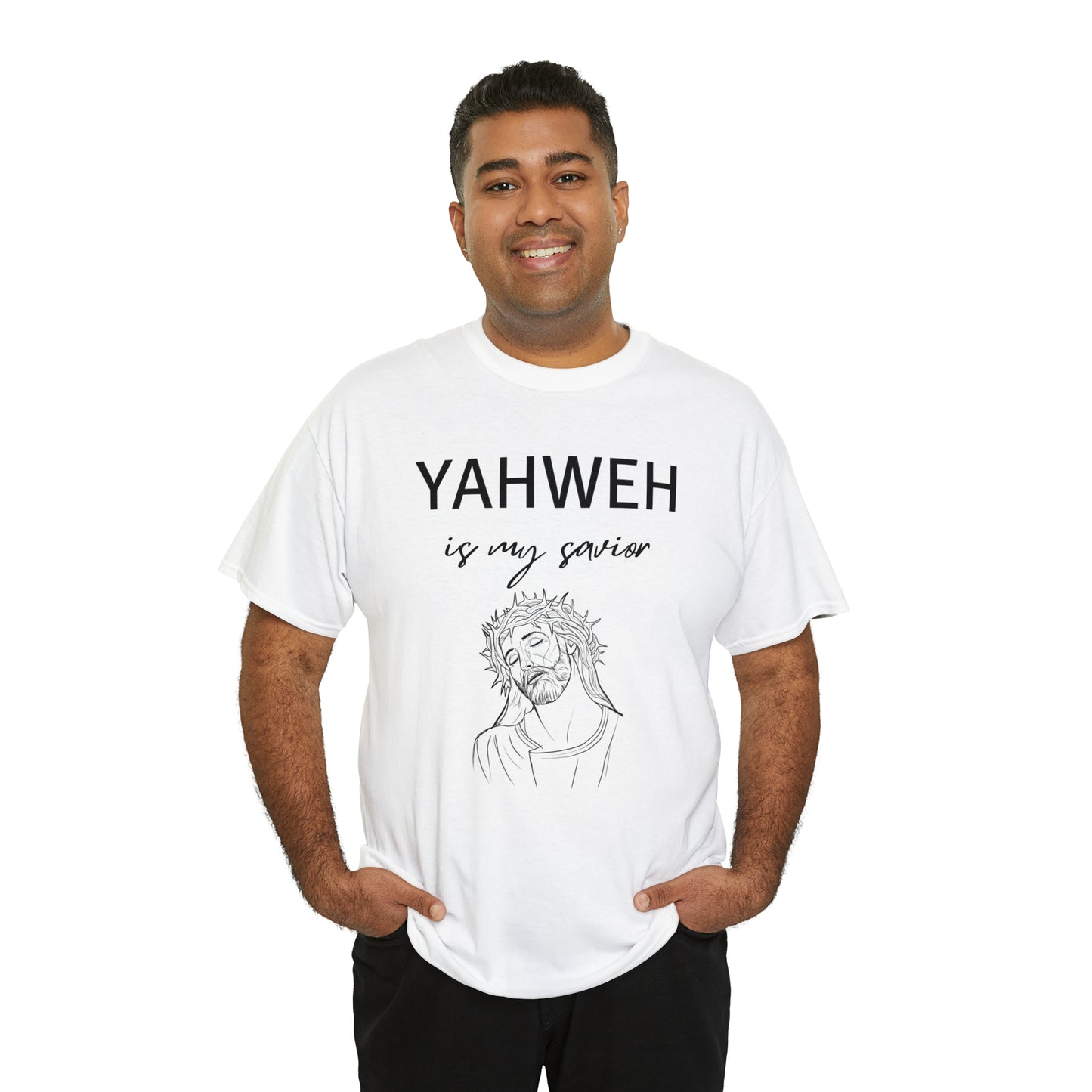 Unisex Tee (Yahweh Is My Savior) with Jesus design