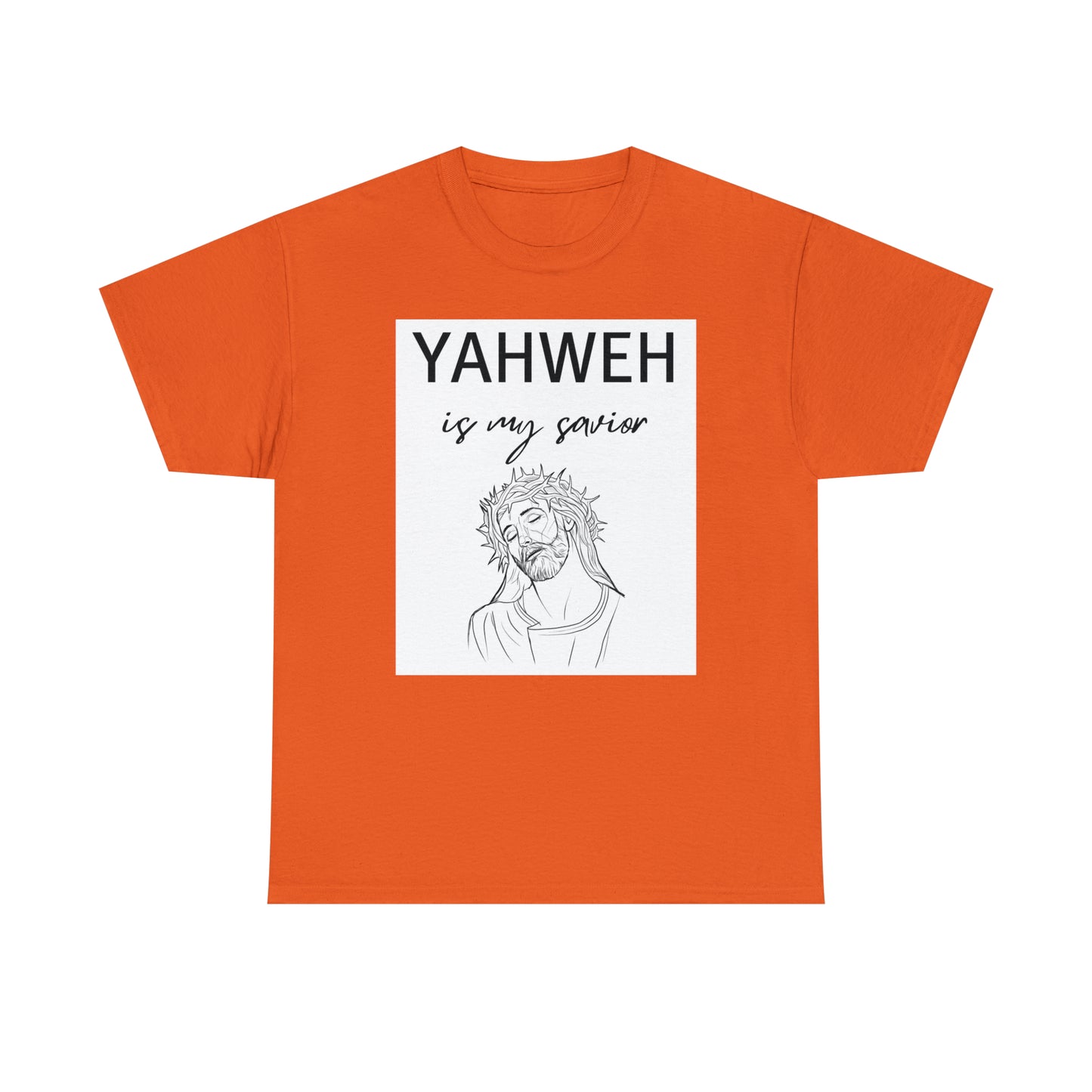 Unisex Tee (Yahweh Is My Savior) with Jesus design