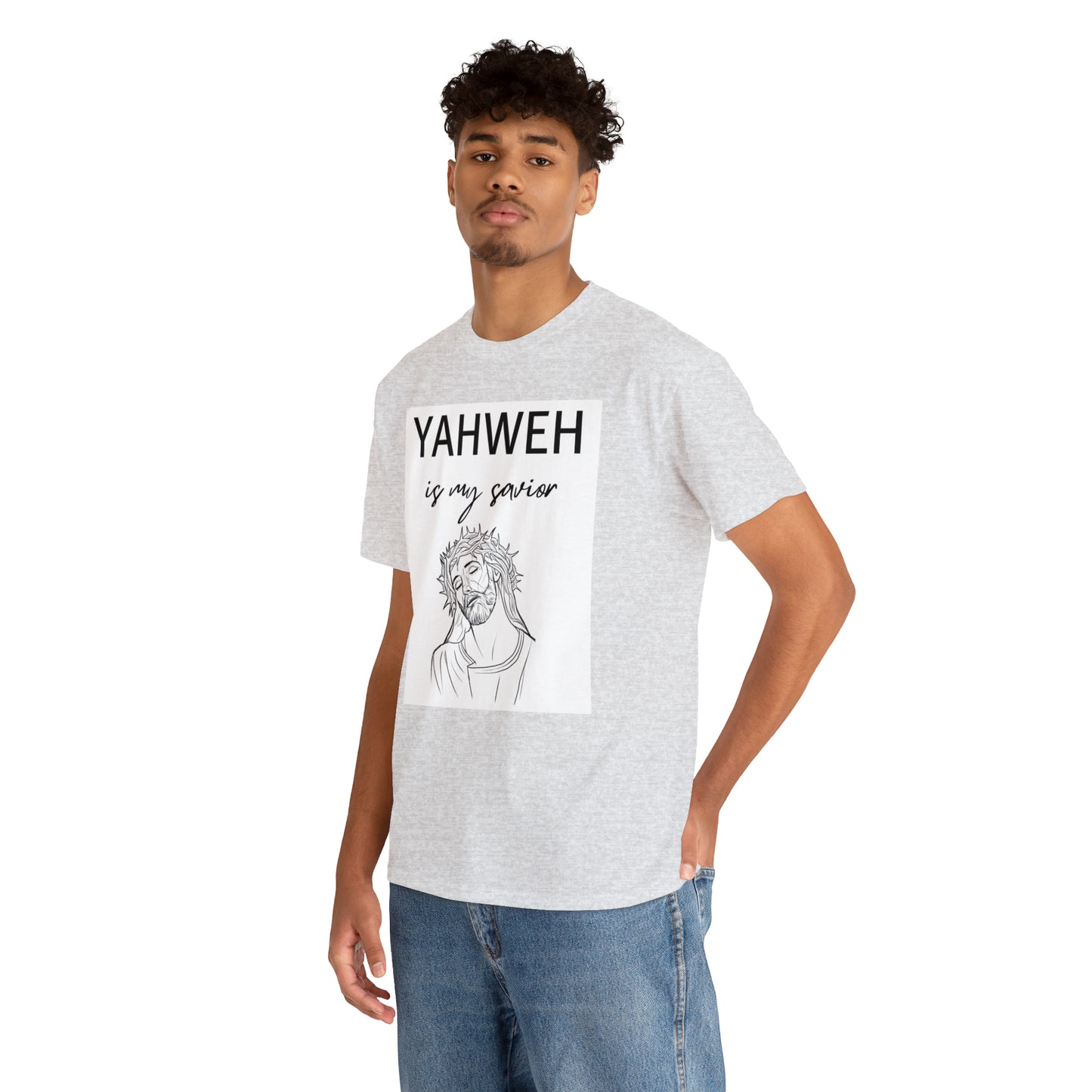 Unisex Tee (Yahweh Is My Savior) with Jesus design