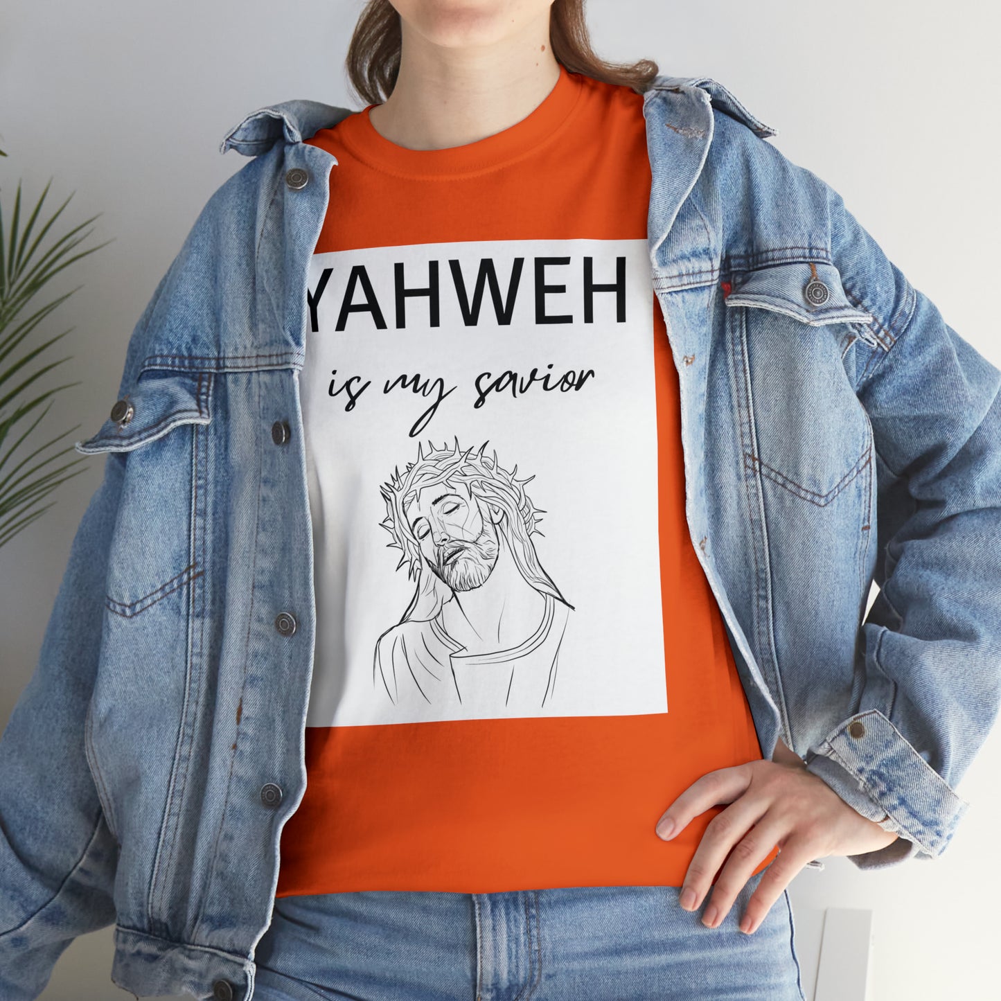 Unisex Tee (Yahweh Is My Savior) with Jesus design