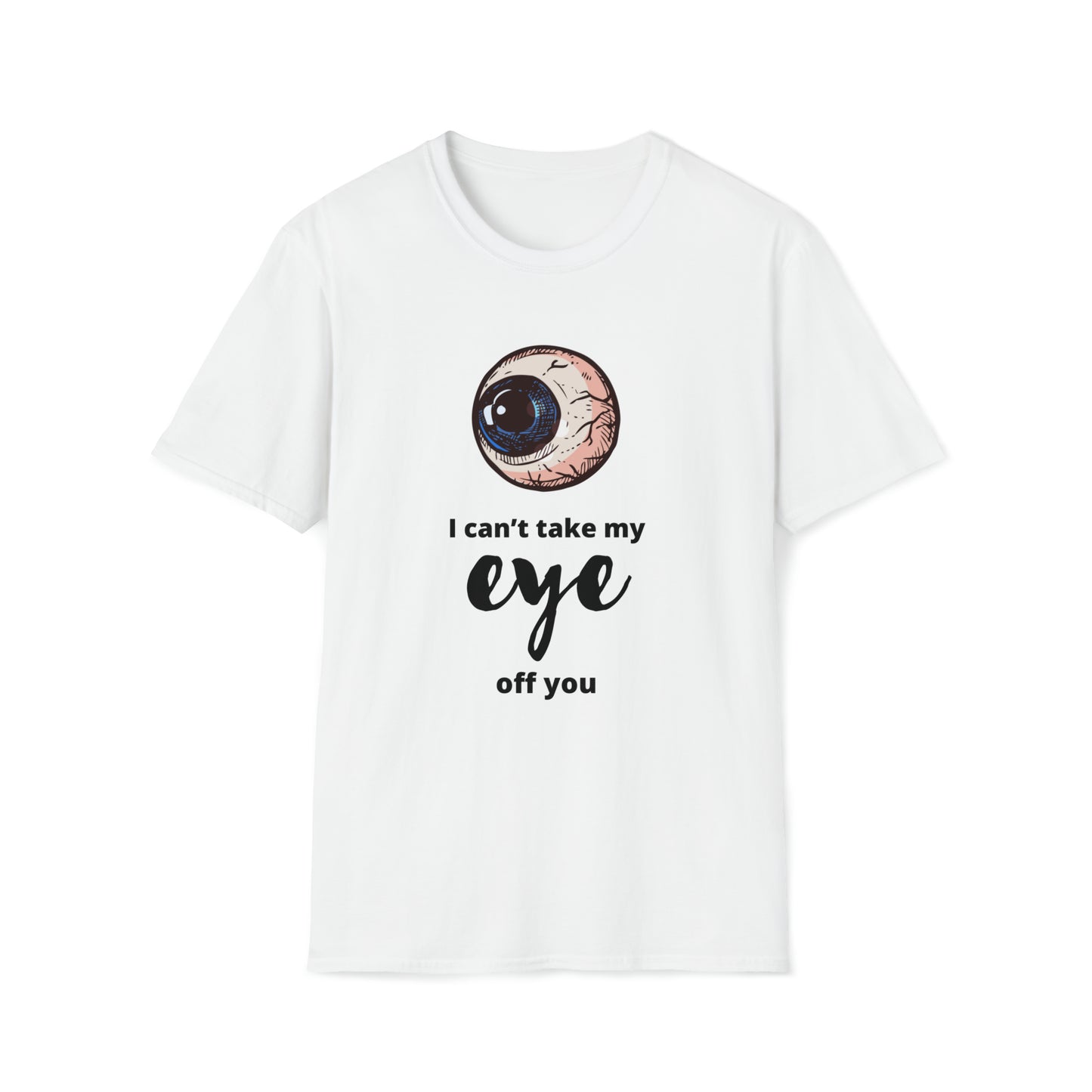 Halloween Unisex Softstyle T-Shirt (i can’t take my eye off you)