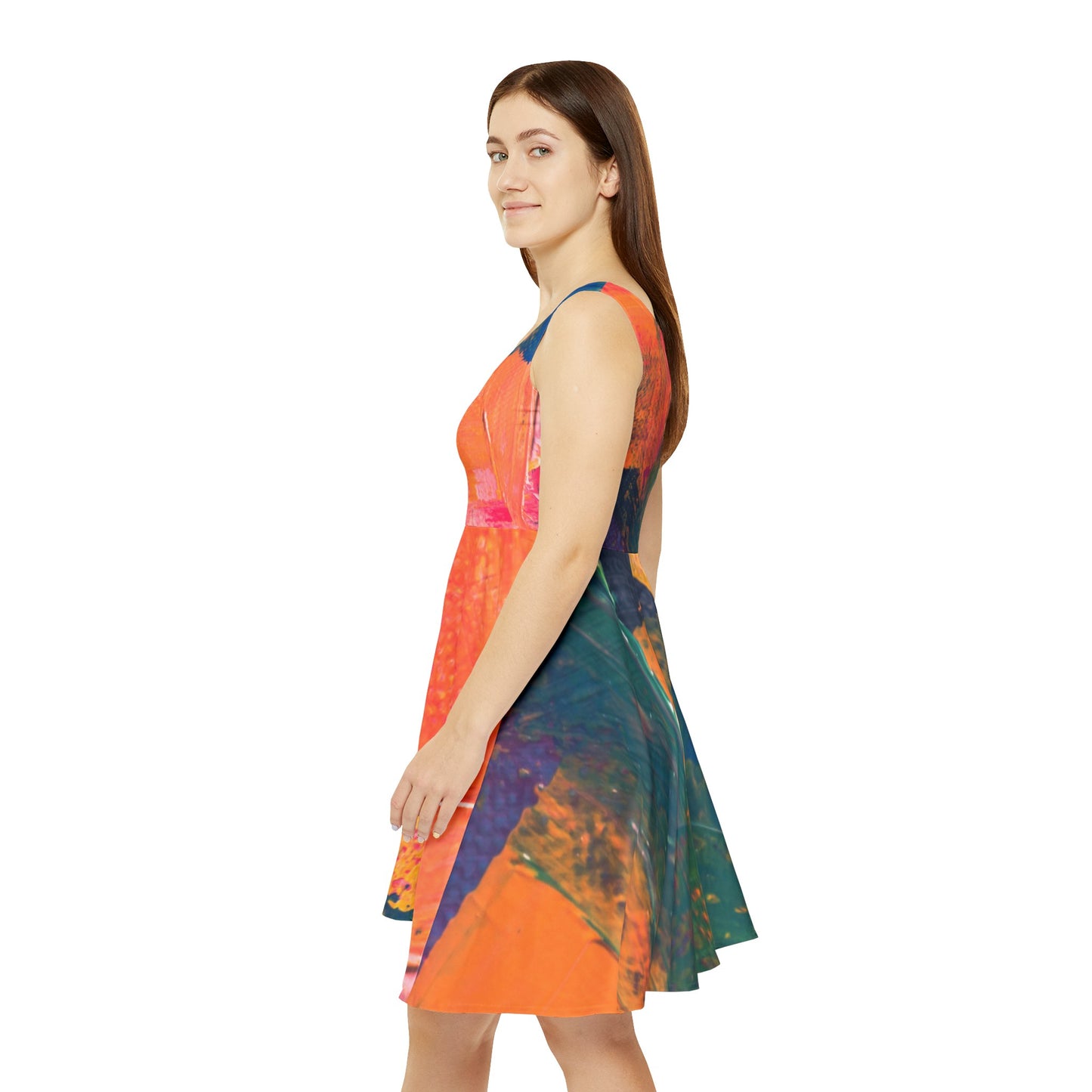 Women's Skater Dress (mixed paint)