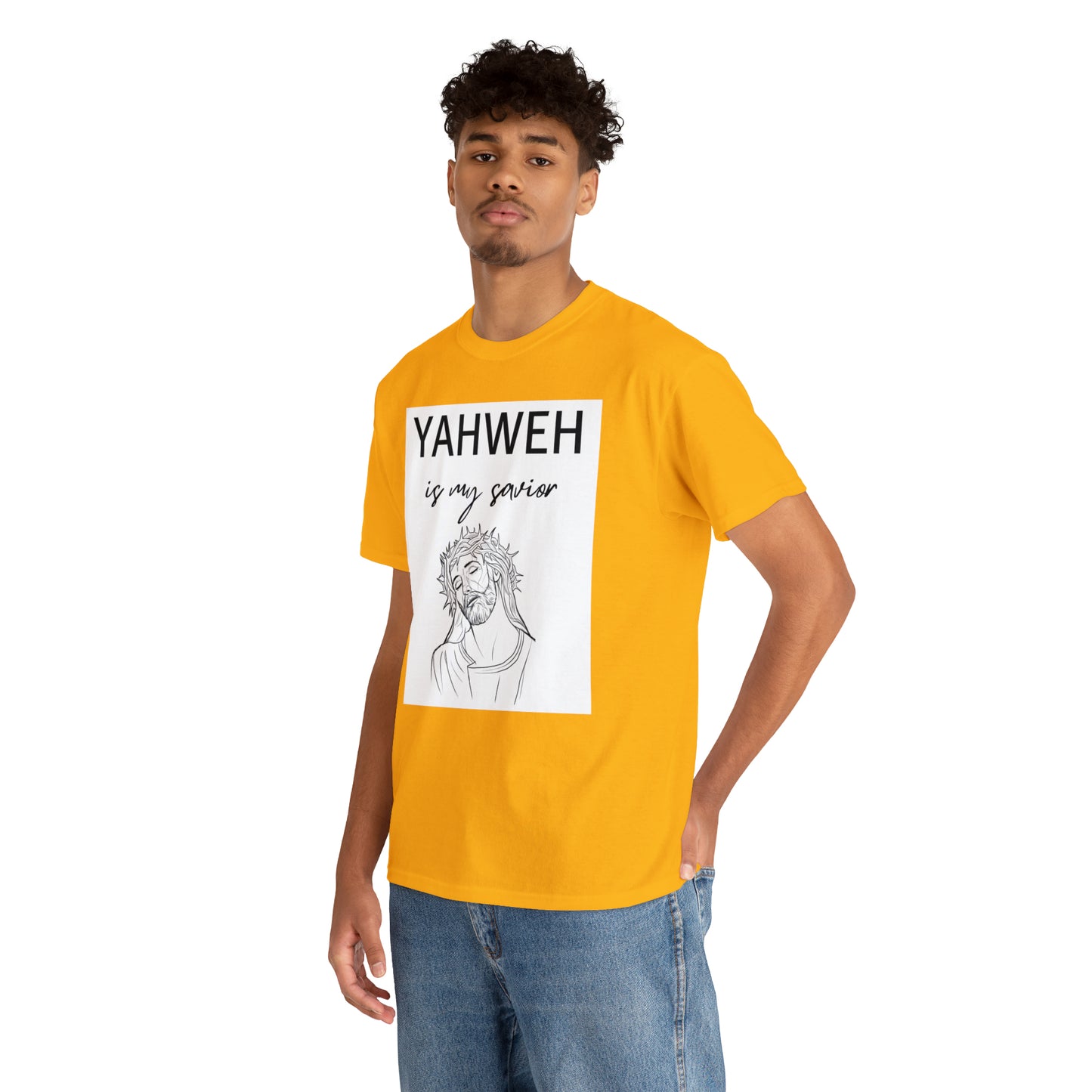 Unisex Tee (Yahweh Is My Savior) with Jesus design