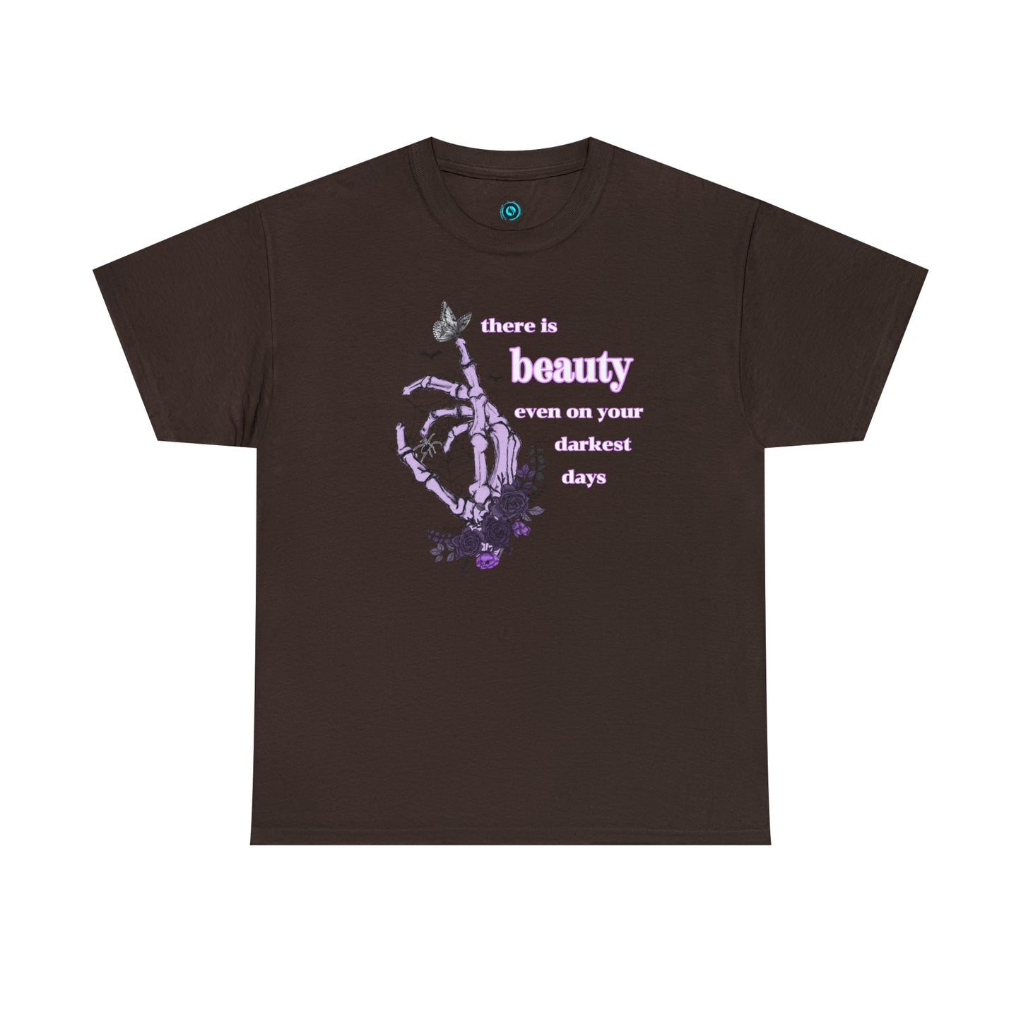 Woman’s Cotton T-Shirt (there is beauty even on your darkest days)