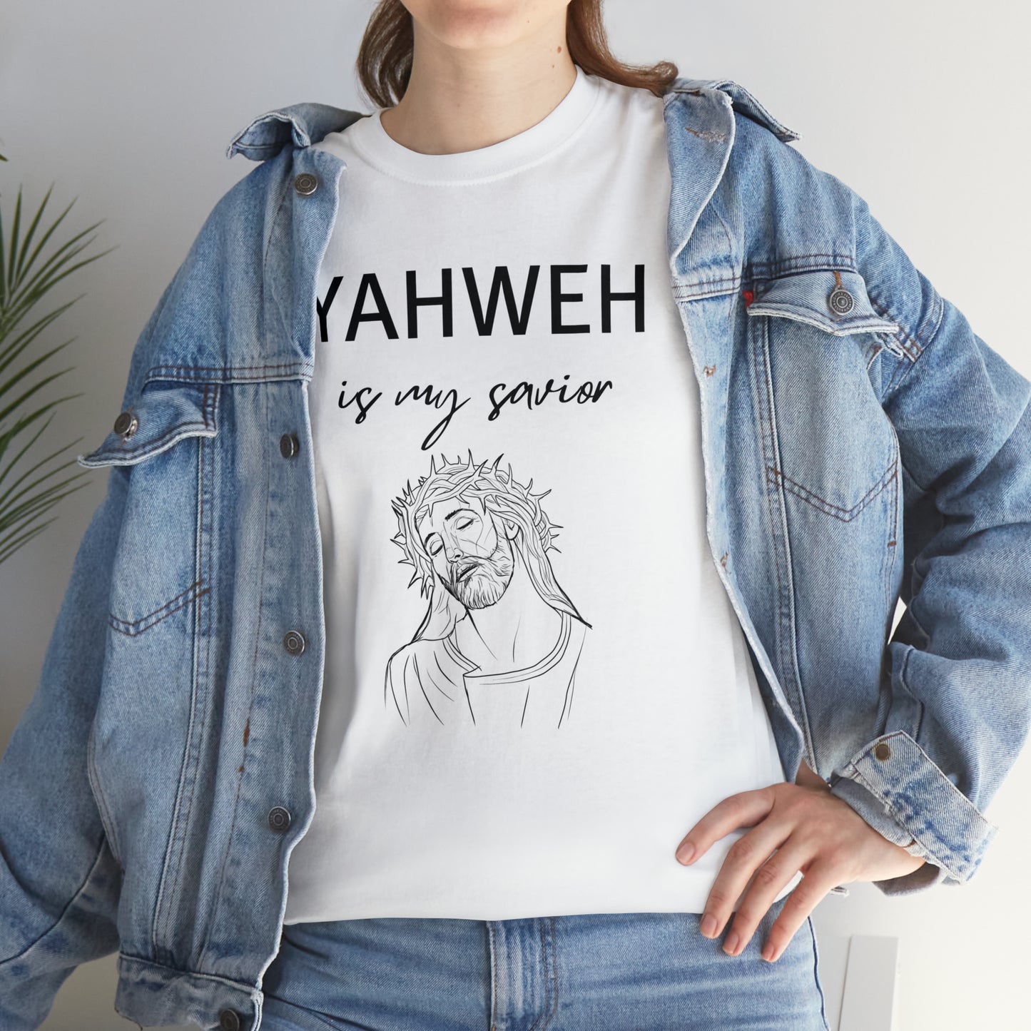 Unisex Tee (Yahweh Is My Savior) with Jesus design