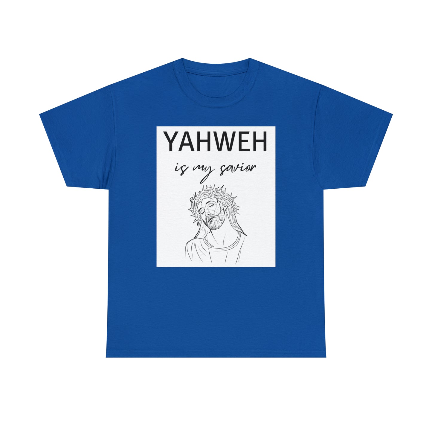 Unisex Tee (Yahweh Is My Savior) with Jesus design