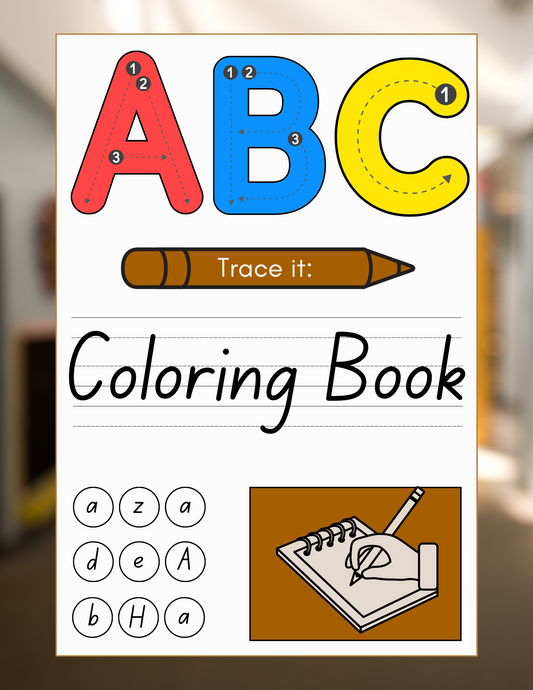 ABC Trace-It Coloring (Digital Book)