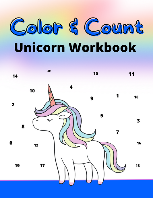 Color & Count Unicorn Workbook