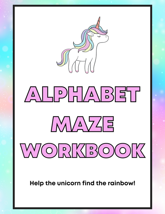 Unicorn Alphabet Maze Workbook